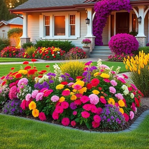 30 Stunning Front Yard Flower Bed Ideas to Boost Your Home’s Curb Appeal Now!