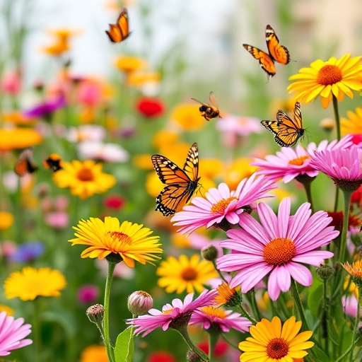 How to Attract Butterflies and Bees with Flowers