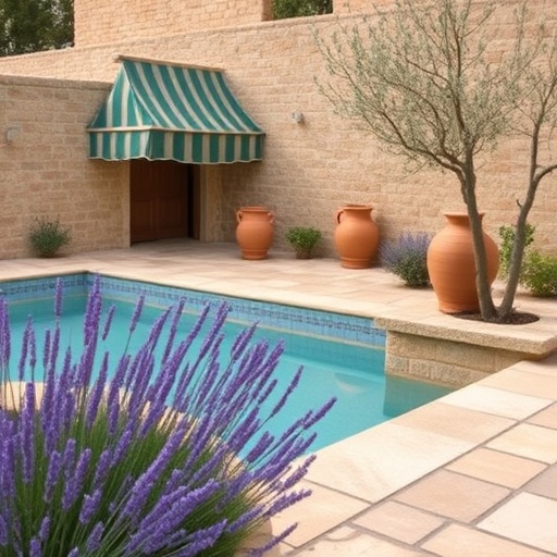 Mediterranean Poolside Garden Inspiration