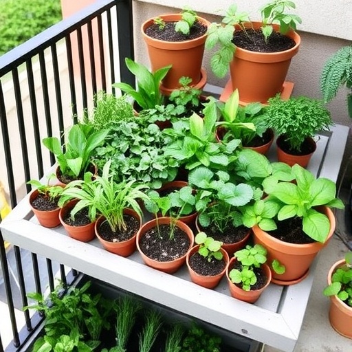 step by step Balcony Herb Garden Design Ideas