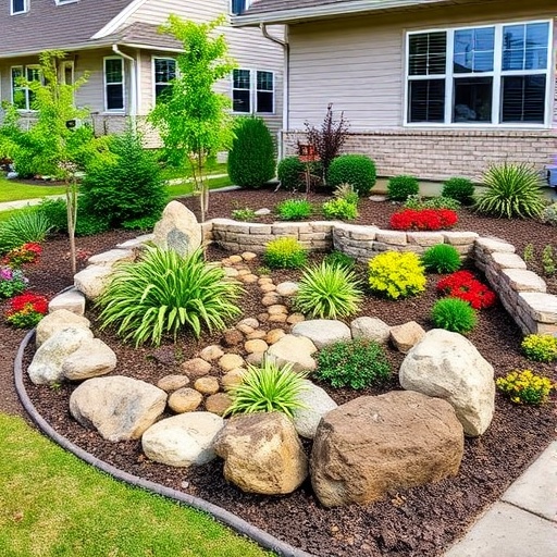 step by step Transform Your Small Front Yard with Stunning Rock Garden Landscaping Ideas