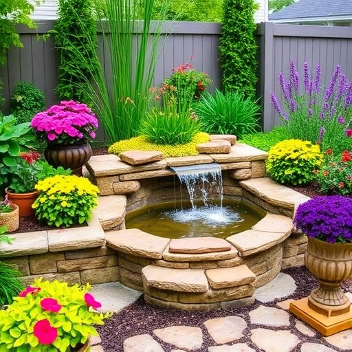step by step Vibrant Backyard Color Easy Ways to Brighten Your Garden with Waterfalls Design Ideas