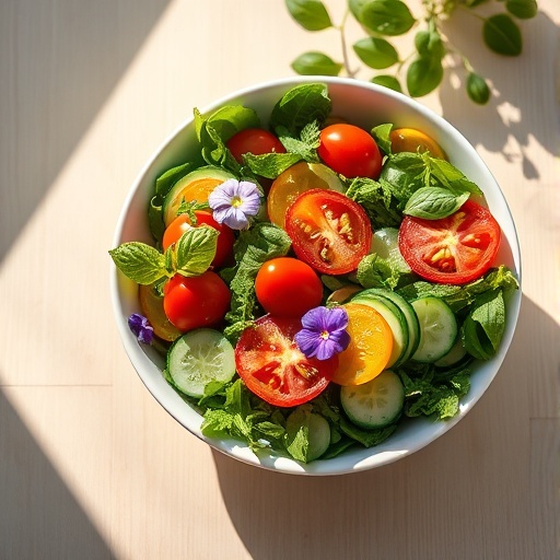 Vibrant Summer Garden Salad with Zesty Lemon-Herb Vinaigrette for Modern Meals
