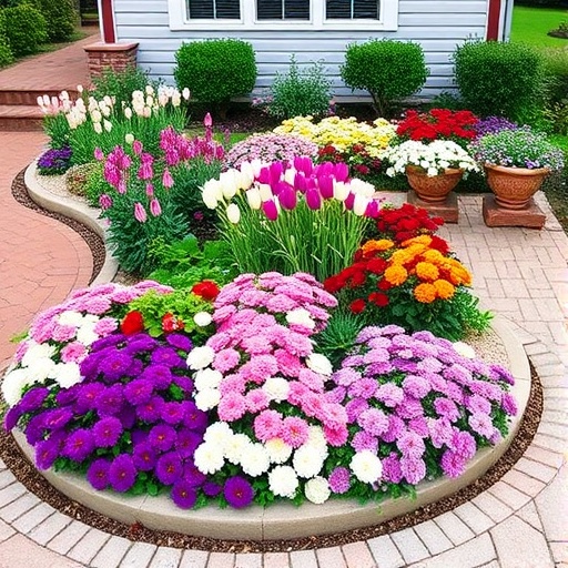 step by step 30 Stunning Flower Bed Ideas to Transform Your Front Yard Instantly