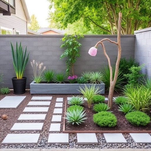 step by step Minimalist Modern Backyard Landscaping Ideas for a Serene Outdoor Space