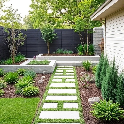 step by step Stunning Modern Backyard Landscaping Ideas for a Sleek Outdoor Oasis