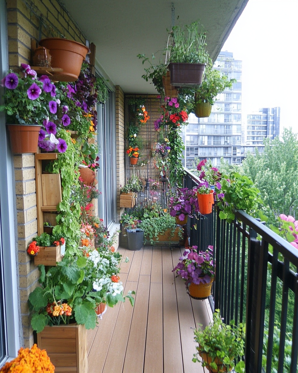 1 Flower Garden Balcony Ideas for Your Small Space