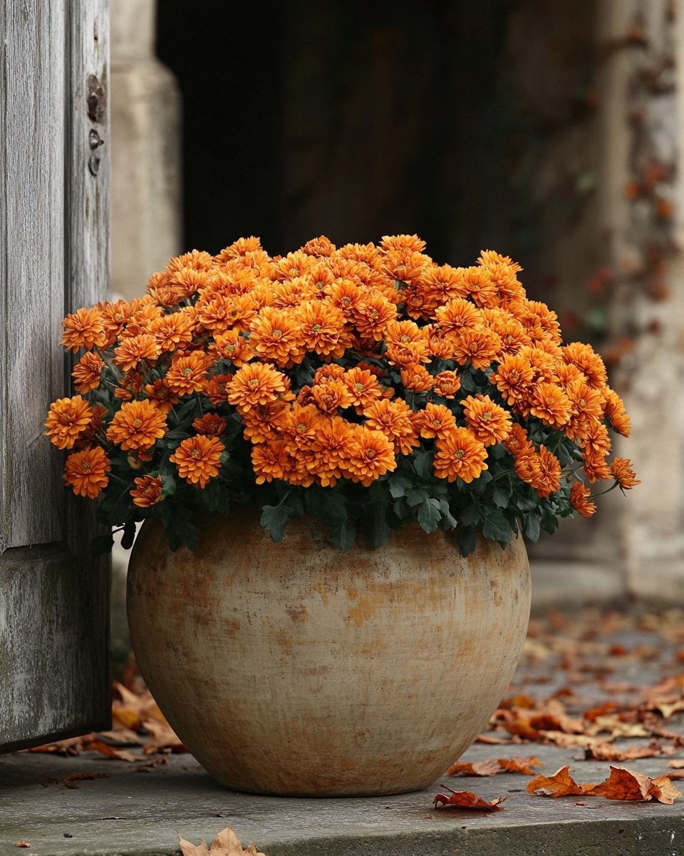 1 Mums Flower Displays Autumnal Decor Ideas