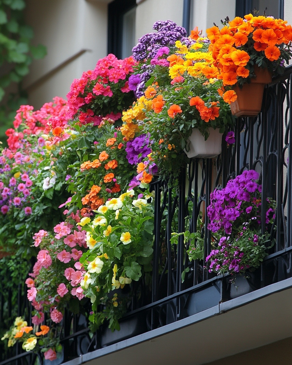 Flower Garden Balcony Ideas: Small Space Blooms!